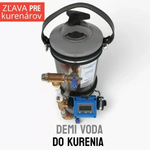 Demineralizátor vody na plnenie kúrenia s meračom vodivosti (12L)